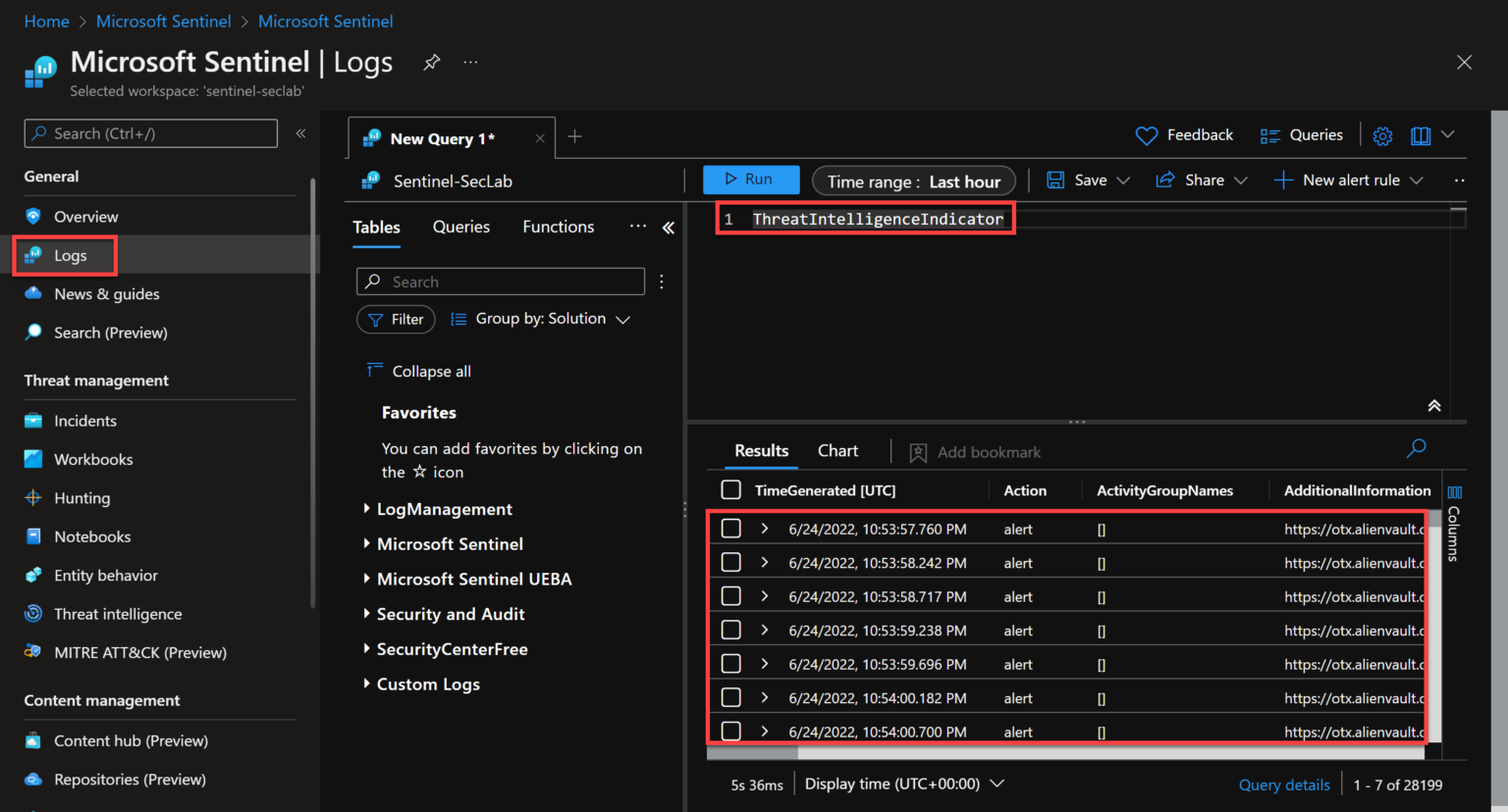 Microsoft Sentinel Threat Intelligence – Part II – View And Manage Your ...